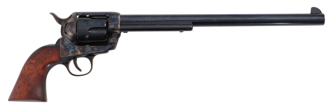 Traditions SAT73103 1873 Buntline 45 Colt (LC) 6rd 12" Blued Cylinder & Barrel Color Case Hardened Steel Frame Walnut Grip