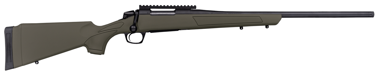CVA CR3905G Cascade  450 Bushmaster 2+1 22" Black Cerakote Steel Threaded Barrel, Black Cerakote Picatinny Rail Steel Receiver, Fixed OD Green Synthetic Stock