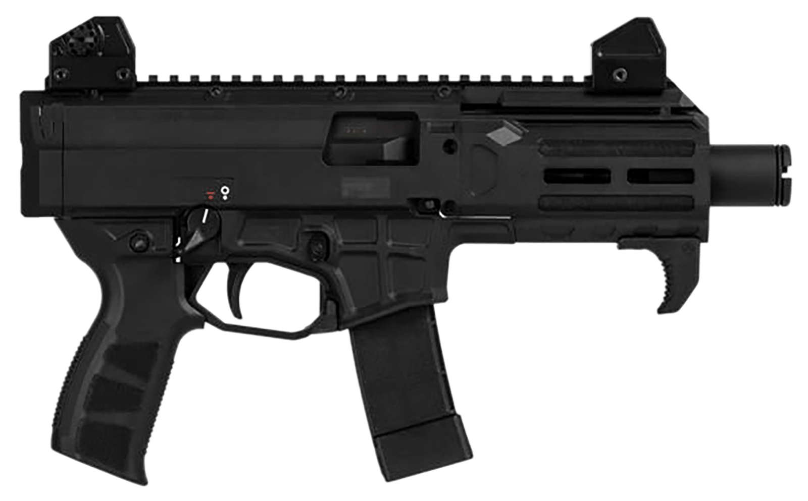 CZ-USA 91430 Scorpion 3+ Micro 9mm Luger 20+1 4.20" Black Polycoat Threaded Barrel, M-LOK Handguard, Picatinny Rail Receiver, Black Polymer Frame, Black Polymer Grip, Ambidextrous