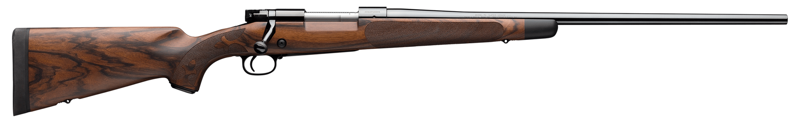 Winchester Repeating Arms 535239212 Model 70 Super Grade 243 Win Caliber with 5+1 Capacity, 22" Barrel, Polished Blued Metal Finish, AAA French Walnut Stock & No Sights Right Hand (Full Size)
