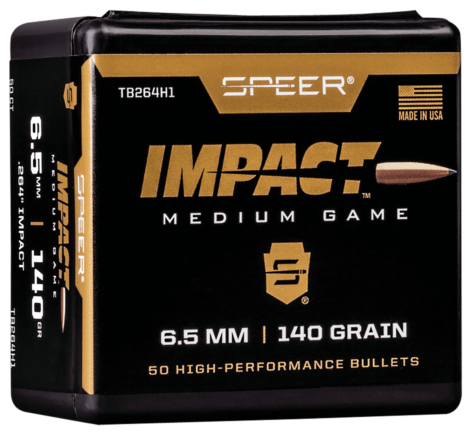 Speer TB264H1 Impact  6.5Creedmoor 140gr Speer Impact 50 Per Box/5 Case