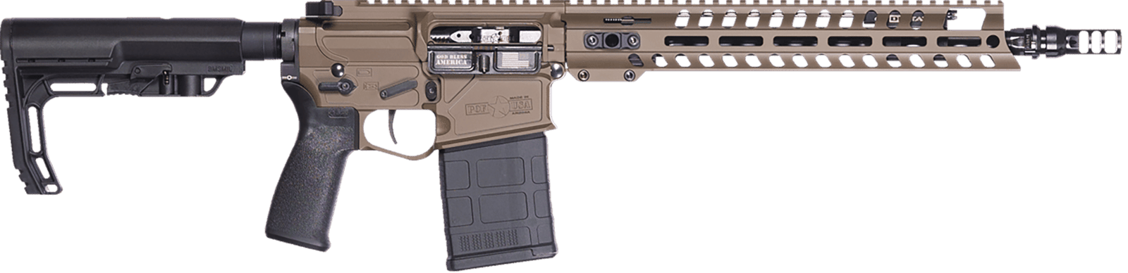 Patriot Ordnance Factory 02064 Rifle Rogue 308 Win 20+1 13.75" Patriot Brown Cerakote