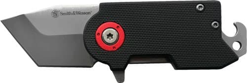 S&W KNIFE BENJI FOLDING BLADE 4.25" TOTAL LENGTH W/BTTL OPNR