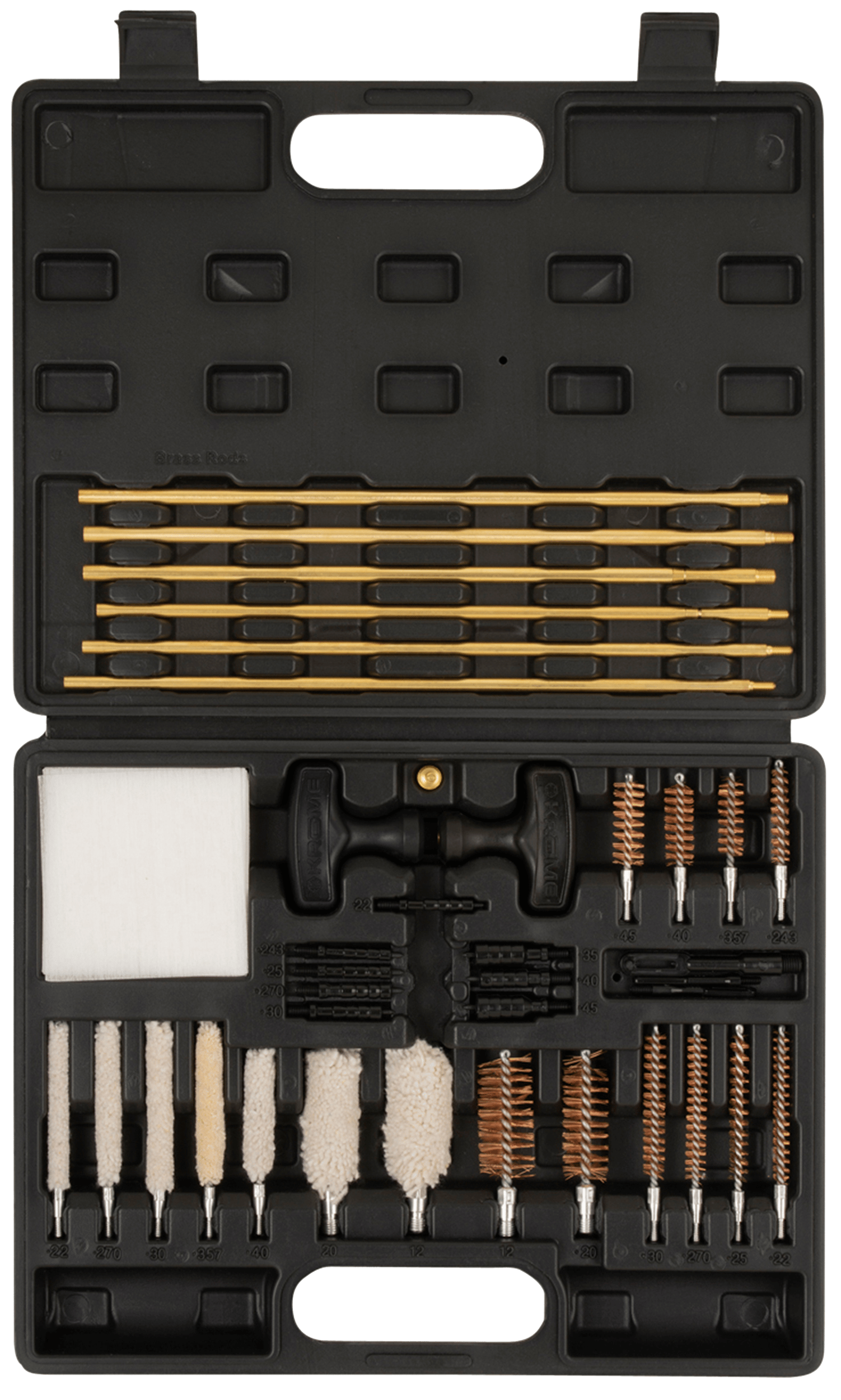 Krome 70562 Universal Cleaning Kit Multi-Caliber Handguns, Rifles, Shotguns 37 Pieces