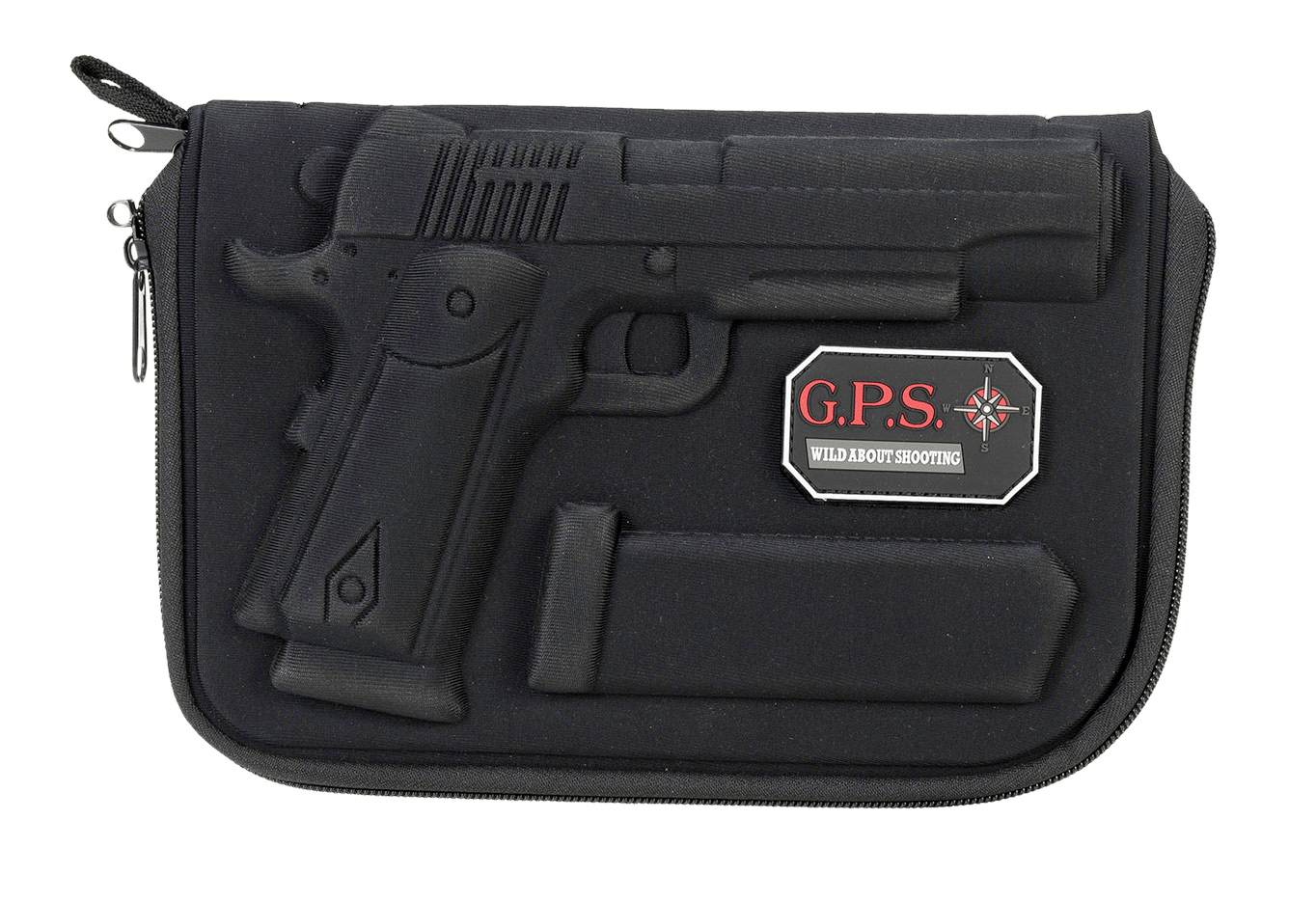 GPS Bags 908PC Custom Molded  w/ Lockable Zippers Internal Mag Holder & Black Finish for 1911 & Similar Clones
