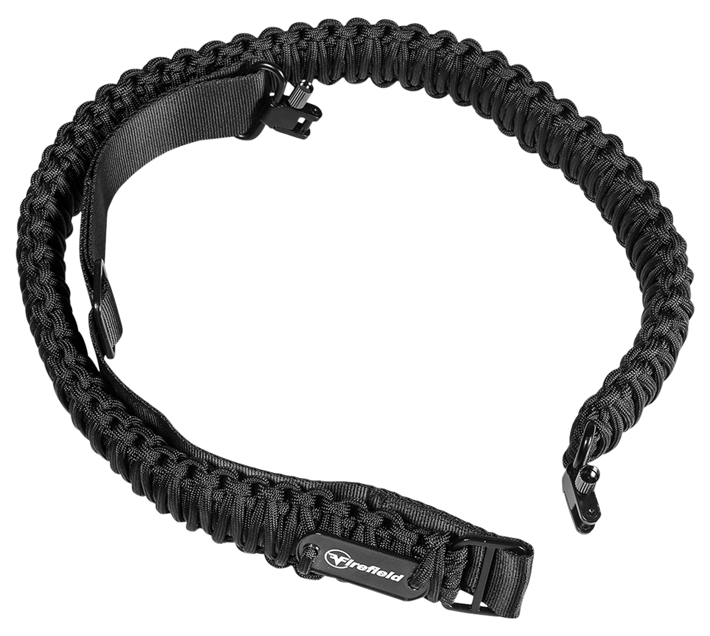 Firefield FF46001 Two Point Tactical Sling Black Nylon Paracord 37.50"-45" OAL Adjustable Rifle