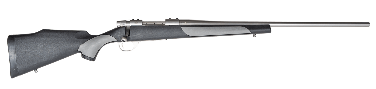 Weatherby  Vanguard Weatherguard Full Size 308 Win 4+1 22" Satin Threaded Barrel, Satin Stainless Steel Drilled & Tapped Receiver, Black/Gray Weatherguard Stock