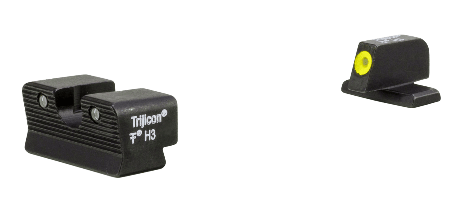 Trijicon 600865 HD XR Night Sights  Green/Tritium Yellow Outline Front Sight-Green Tritium Black Outline Rear Sight Sig Sauer P225/P226/P228 #8 Front/#8 Rear