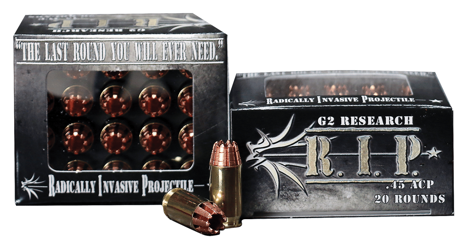 G2 Research G00002 R.I.P  45ACP 162gr Fracturing Hollow Point 20 Per Box/25 Case