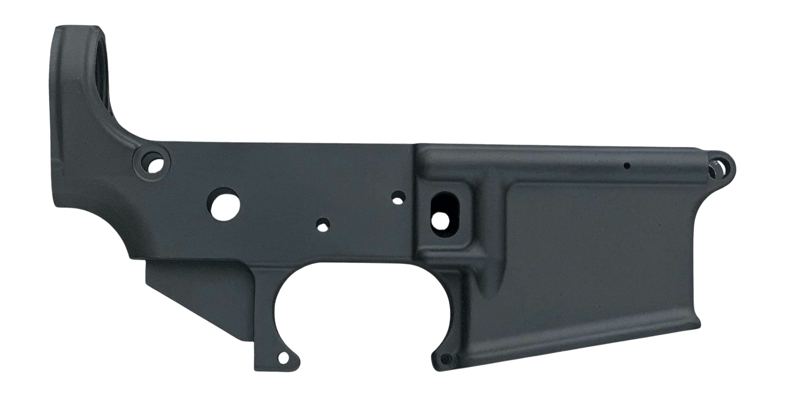 White Label Armory WLA-LOW-1031-01 Forged Lower Receiver  Multi Black Hardcoat Anodize AR-15