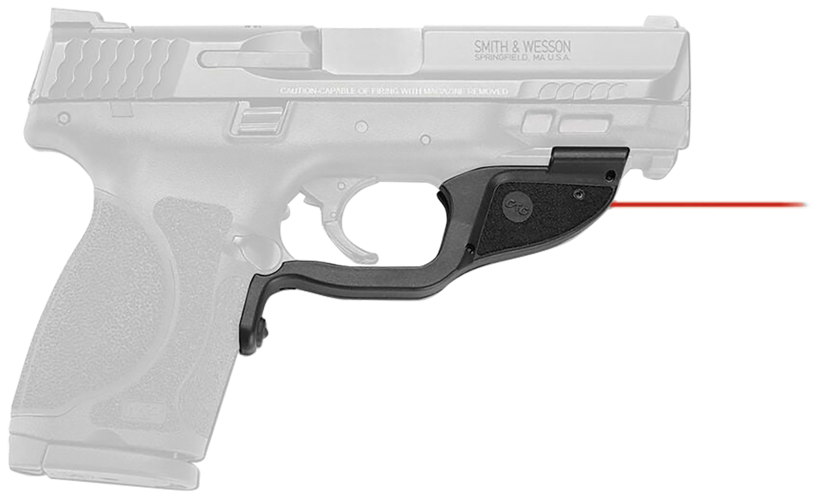 Crimson Trace 0174401 Laserguard  Fits S&W M&P M2.0, Red Laser Black Polymer, Trigger Guard Mount