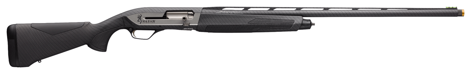Browning 011708304 Maxus II Sporting 12 Gauge with 28" Barrel, 3" Chamber, 4+1 Capacity, Carbon Fiber Dipped Metal Finish & Hydrographic Dip Carbon Fiber Black Synthetic Stock Right Hand (Full Size)