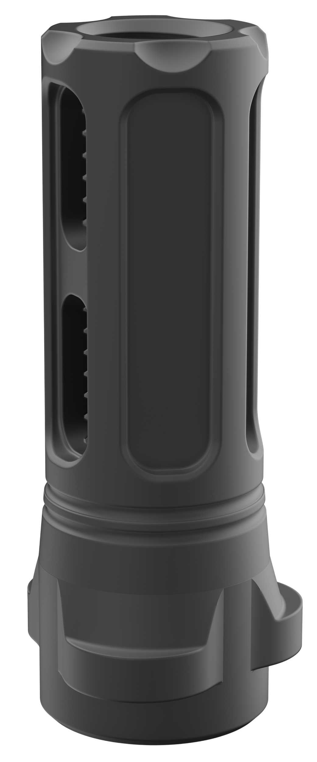 Breek Arms BRK4321 Sentinel Caged Flash Hider Black Nitride Steel 5/8"x24 Threads 30 Cal Compatible w/ Breek-LOK 3QD