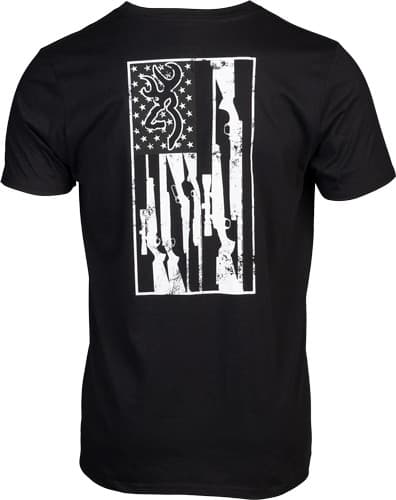 BROWNING SS T-SHIRT BROWNING LEGACY FLAG BLACK XLARGE