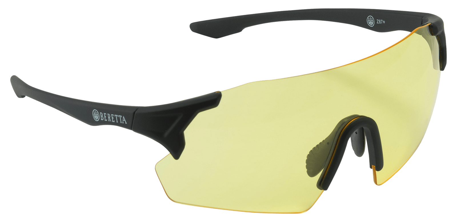 Beretta USA OC061A28540229UNI Challenge EVO Glasses Yellow Lens Black Frame
