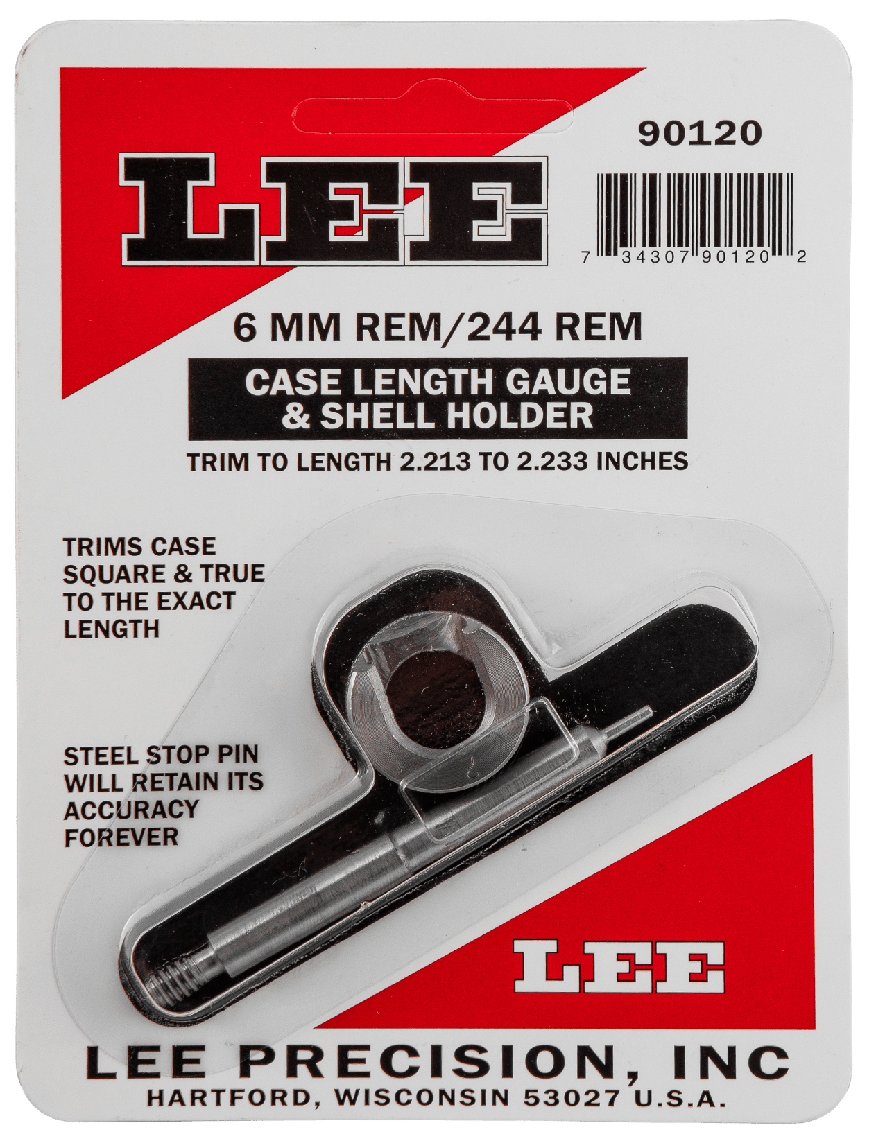 Lee Precision 90120 Case Length Gauge  6mm Rem / 244 Rem