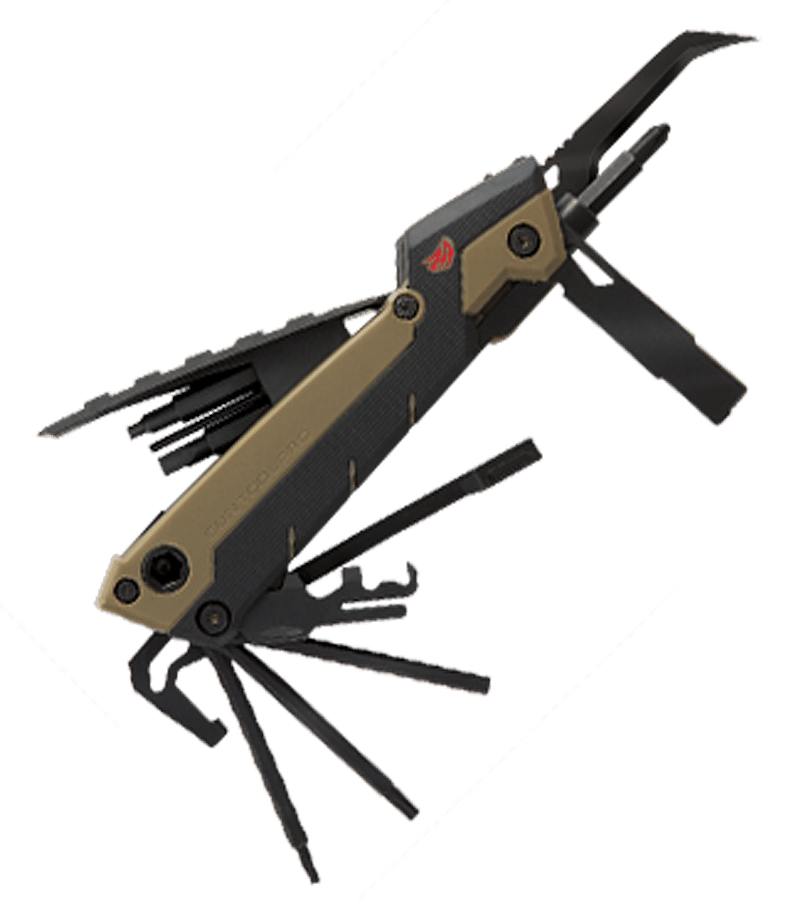 Real Avid AVGTPROAR Gun Tool Pro OD Green Stainless Steel Plain Blade AR-15
