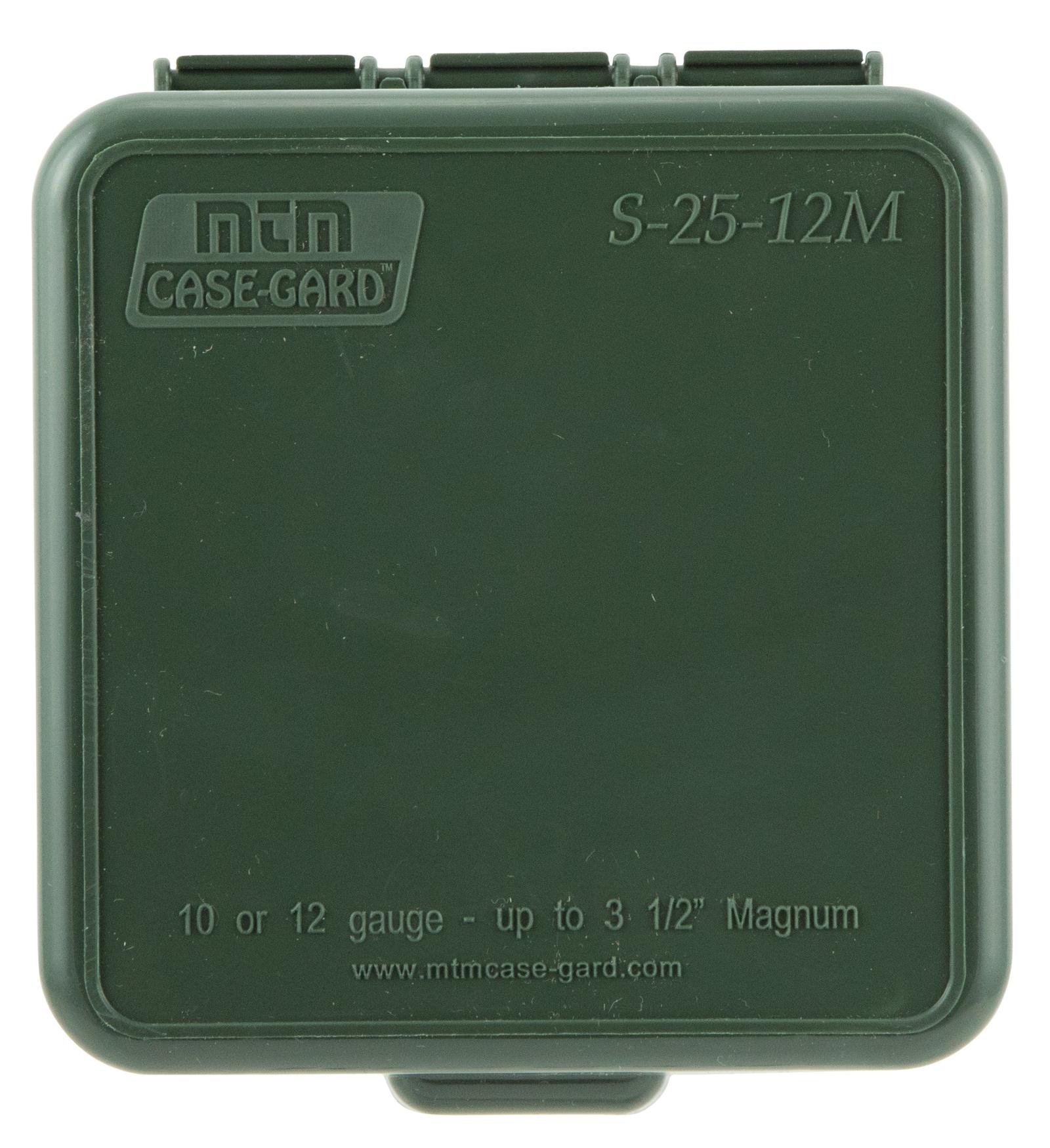 MTM Case-Gard S2512M11 Shotshell Box Flip-Top Multi Gauge Shotgun Forest Green Polypropylene 25rd