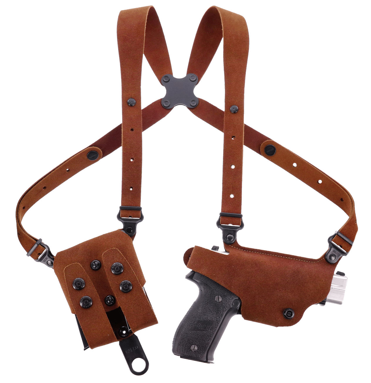 Galco CL2636 Classic Lite 2.0 Shoulder System Size Fits Chest Up To 56" Natural Leather Shoulder Fits Ruger LC Fits Ruger EC9 Right Hand