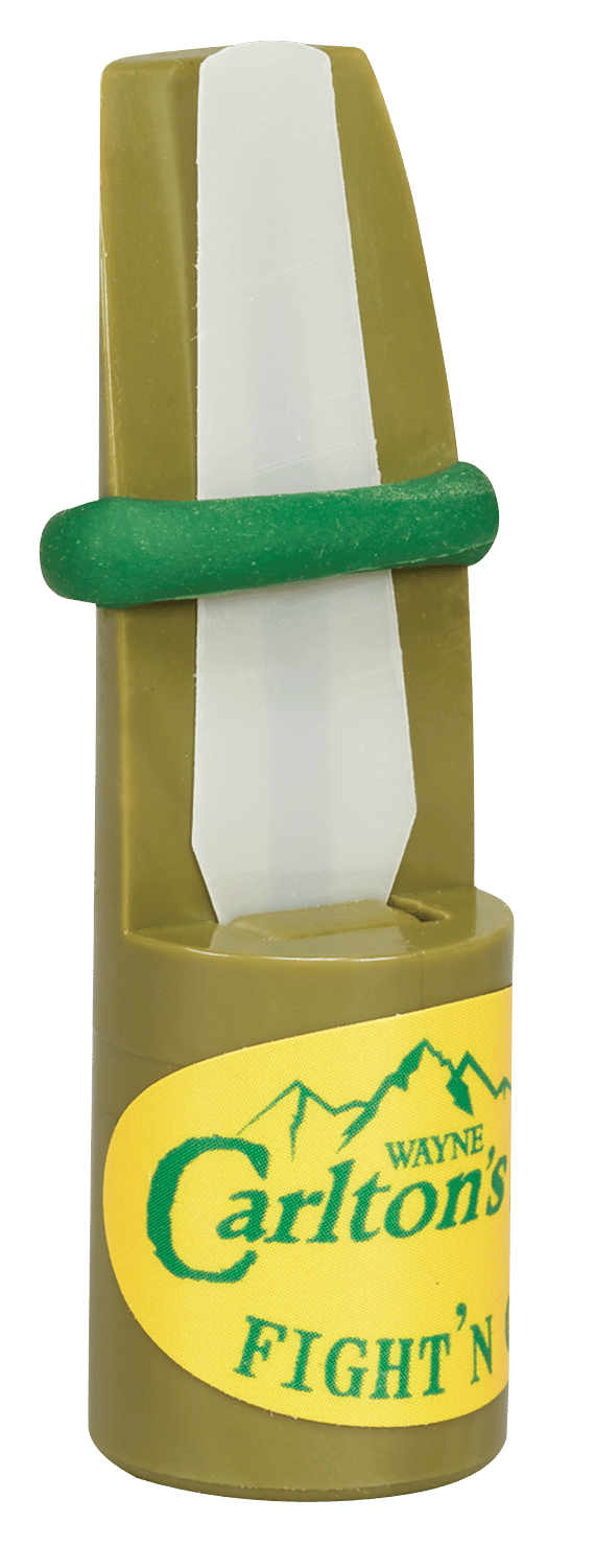 Wayne Carlton's Calls WCC-70037 Fight'N Cow  Open Call Cow Sounds Attracts Elk Green Plastic