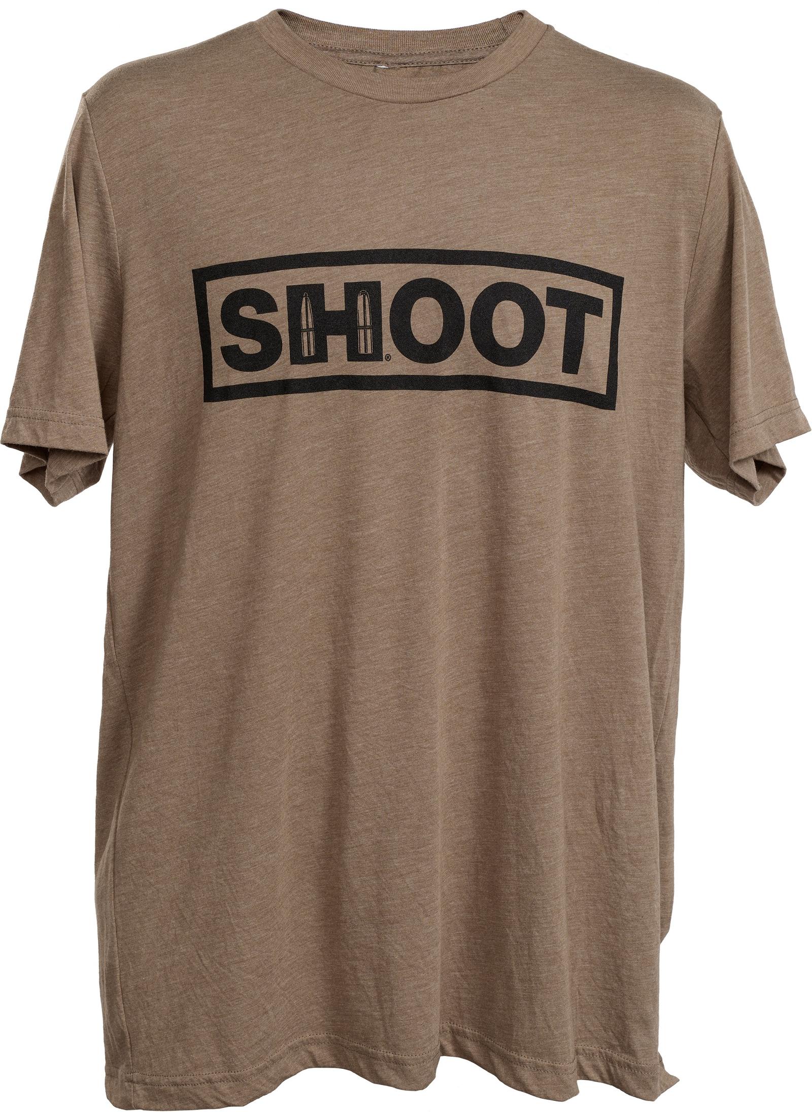 Hornady 99606XXXL Shoot T-Shirt Brown Tri-Blend Short Sleeve 3XL