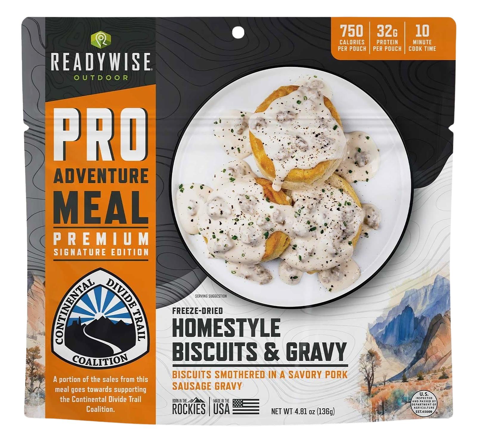 Wise Foods RW05403 Pro Meal Biscuits and Gravy 2 Servings 6 Per Case