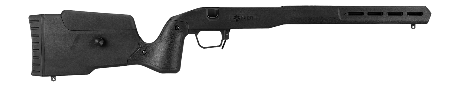 MDT 108656BLK CHASSIS FLD STOCK HOWA 1500 LA RH