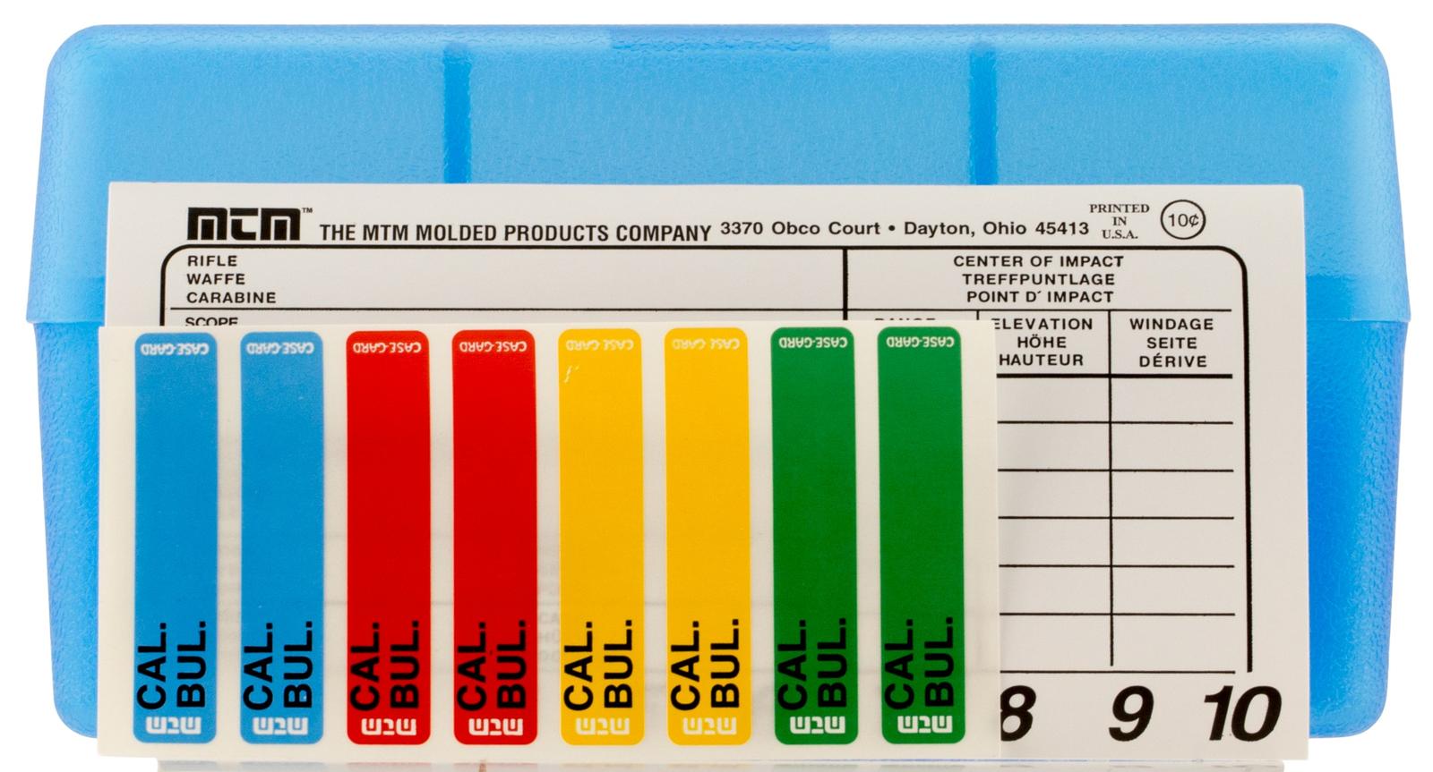 MTM Case-Gard RM5024 Case-Gard R-50 Multi-Caliber Clear Blue Polypropylene 50rd