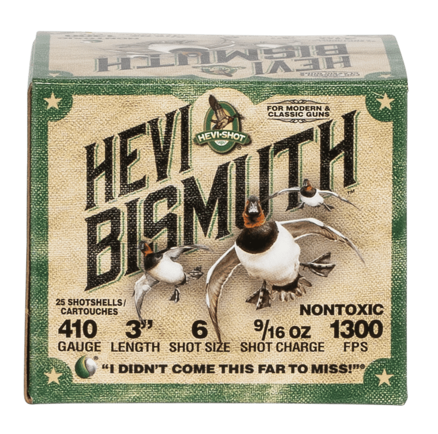 HEVI-Shot HS19006 HEVI-Bismuth  410Gauge 3" 9/16oz Bismuth 6Shot 25 Per Box/10 Case