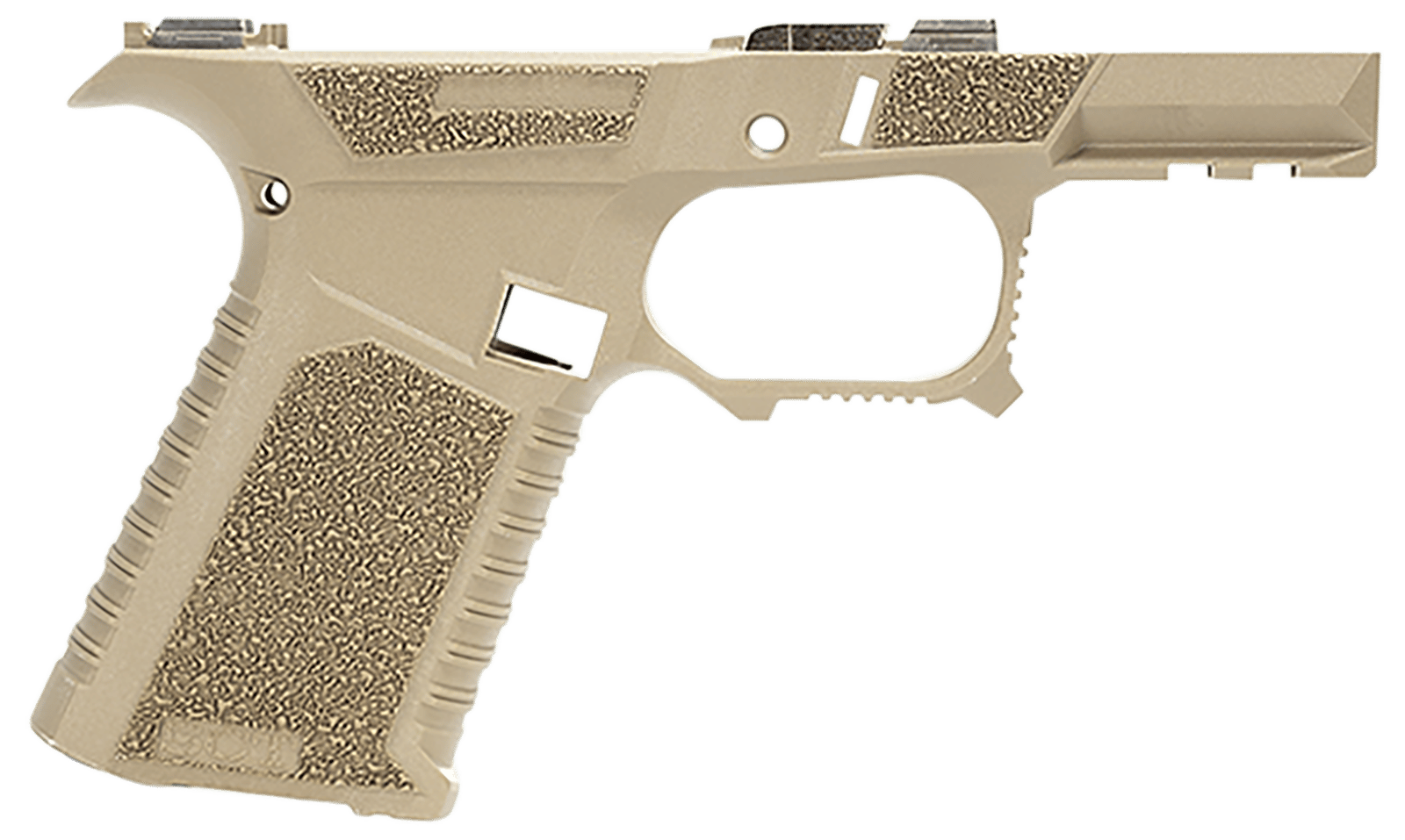 Sct Manufacturing 0225020100IA Sub Compact  Compatible w/ Glock 43X/48 Flat Dark Earth Polymer Frame Aggressive Texture Grip Includes Locking Block