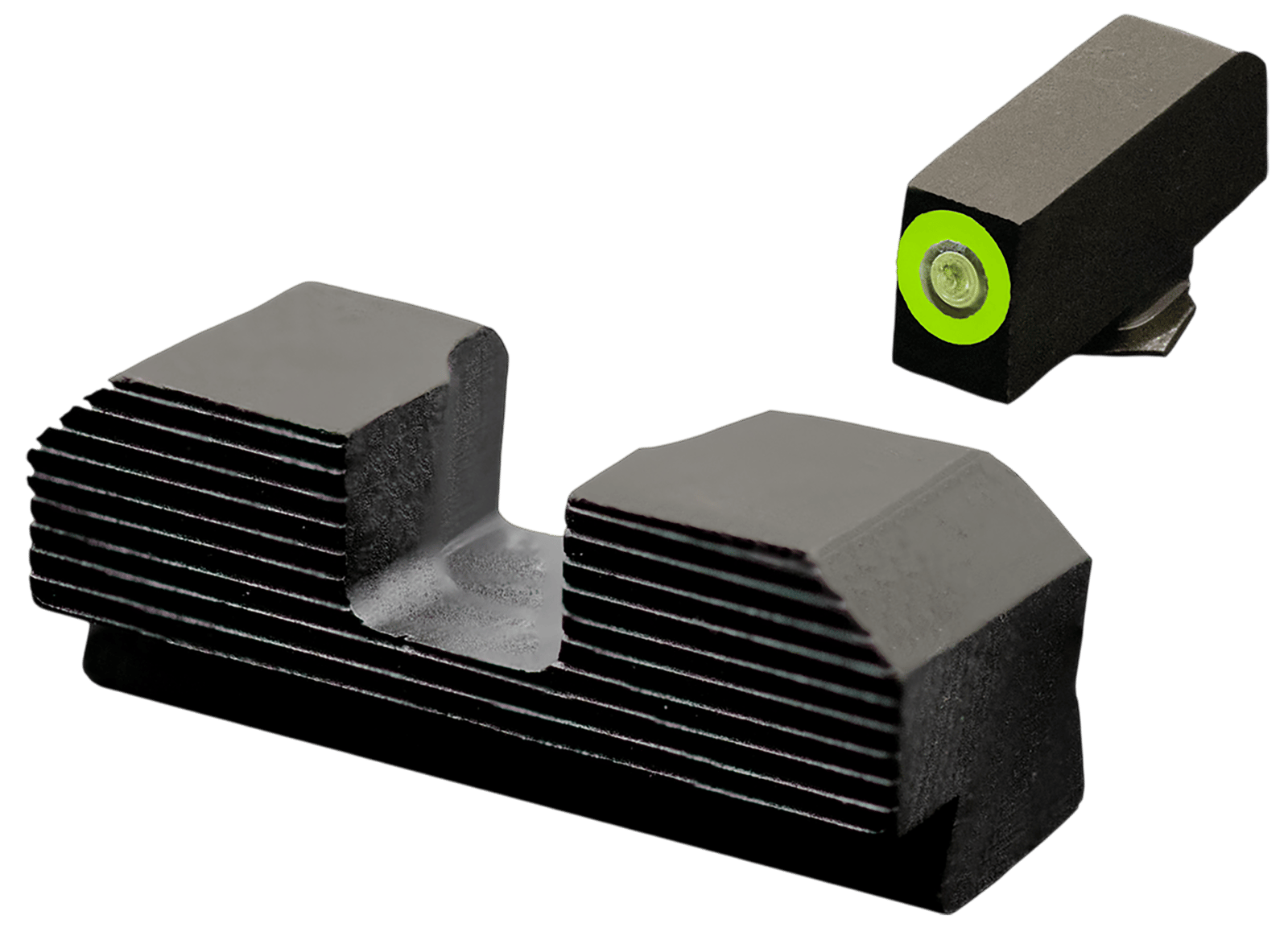 XS Sights GLM017P4G Minimalist Night Sight Set Green Tritium Front/Black Oxide Frame Compatible w/Glock