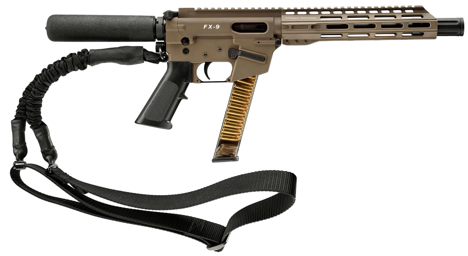 FREEDOM ORDNANCE FX9P10T-FDE  9MM 10"TUBE  31R FDE
