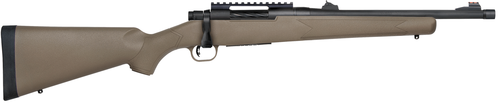 Mossberg 28051 Patriot  450 Bushmaster Caliber with 3+1 Capacity, 16.25" Threaded/Fluted Barrel, Matte Blued Metal Finish & Flat Dark Earth Synthetic Stock Right Hand (Full Size)