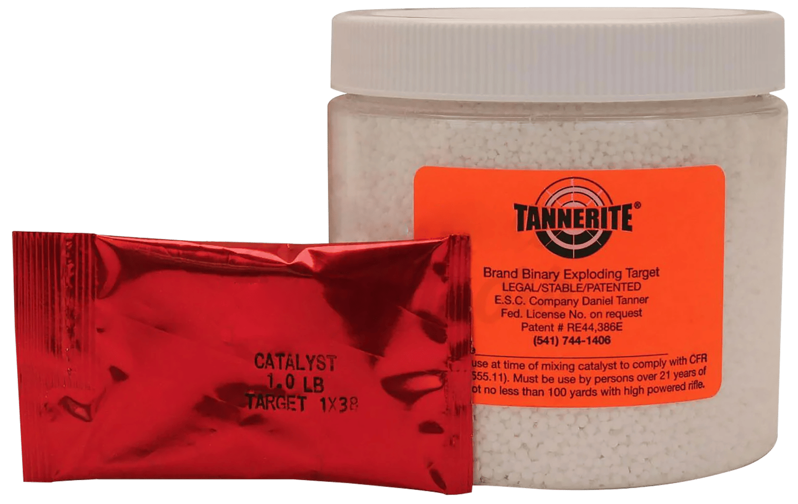 Tannerite 1BR 1 Pound Target  Impact Enhancement Explosion White Vapor Centerfire Rifle Firearm 1 lb 16 Targets *Sold by Case