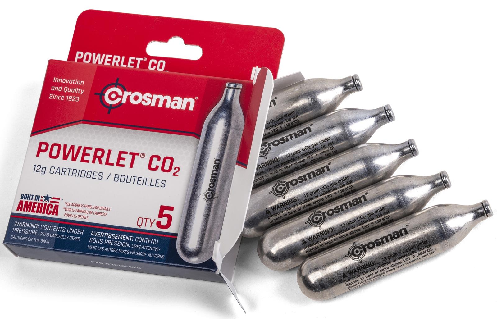 Crosman 231B Powerlet CO2 12 Grams 5 Pack