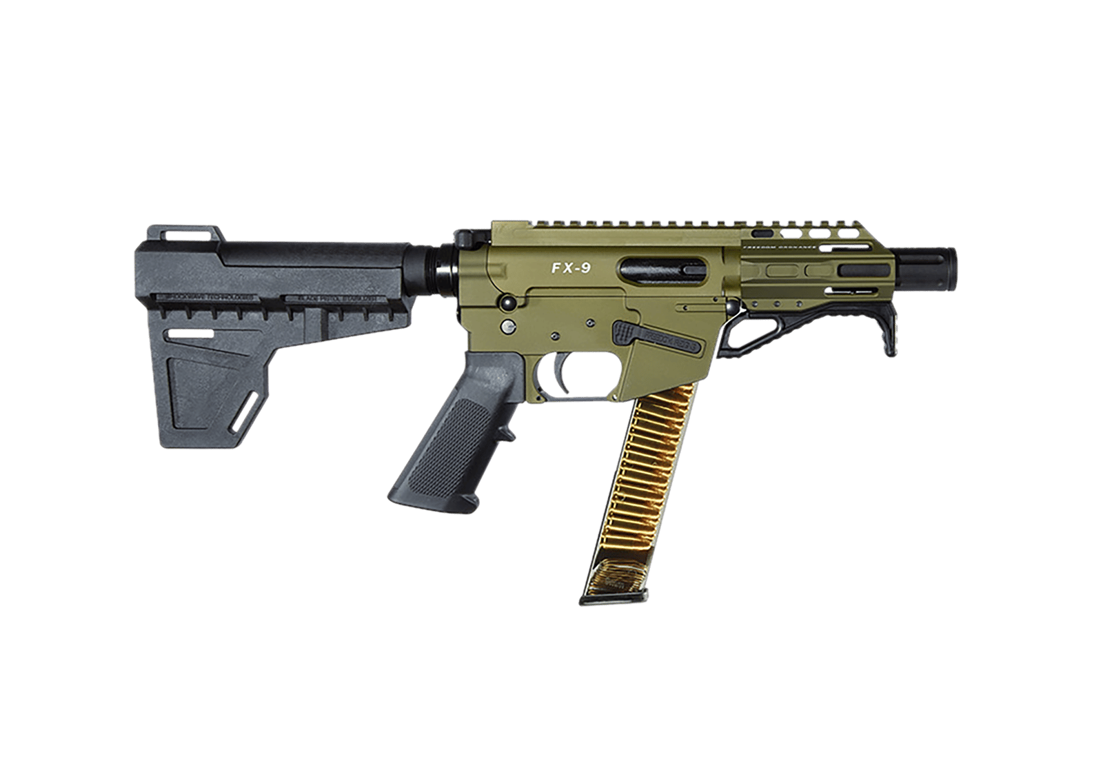 FREEDOM ORDNANCE FX9P4-ODG FX9P  9mm Luger 31+1 4" OD Green