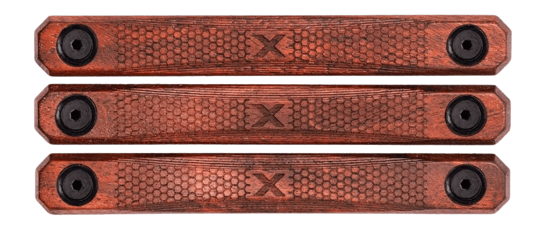 Woox SH.MLK004.S3 M-LOK Rail Covers 3 Slot American Walnut 4.88" Long