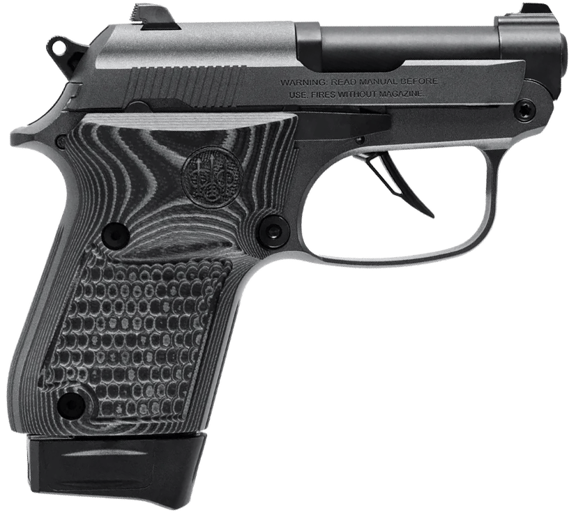 Beretta USA J20X22R8M2 20X Bobcat You're On Your Own  22 LR 8+1 2.40" Black Steel Barrel, Silver Cerakote ELS/Serrated Steel Slide, Black Polymer Frame w/Beavertail, Helica Texture Grip