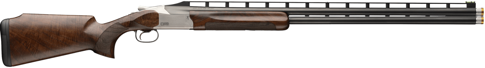 Browning 0183244003 Citori 825 Trap 12 Gauge Break Open 2.75" 2rd 30" Polished Blued Over/Under Vent Rib Barrel, Silver Nitride Stainless Steel Receiver, Monte Carlo Comb Gloss Black Walnut Stock