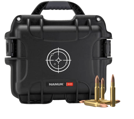 Nanuk 905AMMO1 905 Ammo Case 223Rem Black/White Resin 525rds