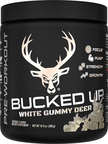 BUCKED UP PRE-WORKOUT WHITE GUMMY DEER PINEAPPLE 30SERVING