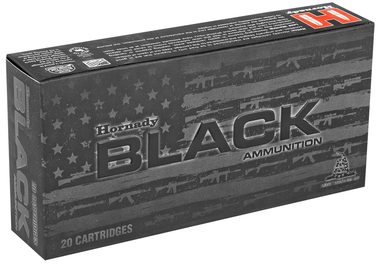 Hornady 82246 Black  450Bushmaster 250gr Flex Tip eXpanding 20 Per Box/10 Case