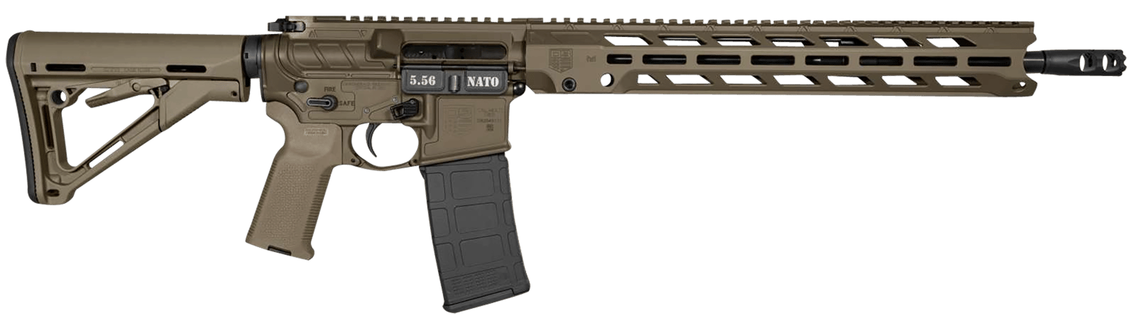 Diamondback DB1784K101 DB15  5.56x45mm NATO 30+1 16", OD Green, 15" M-Lok Anti-Rotation Handguard, Magpul CTR Stock & K2 Grip, Obsidian Muzzle Brake, Ambi Safety