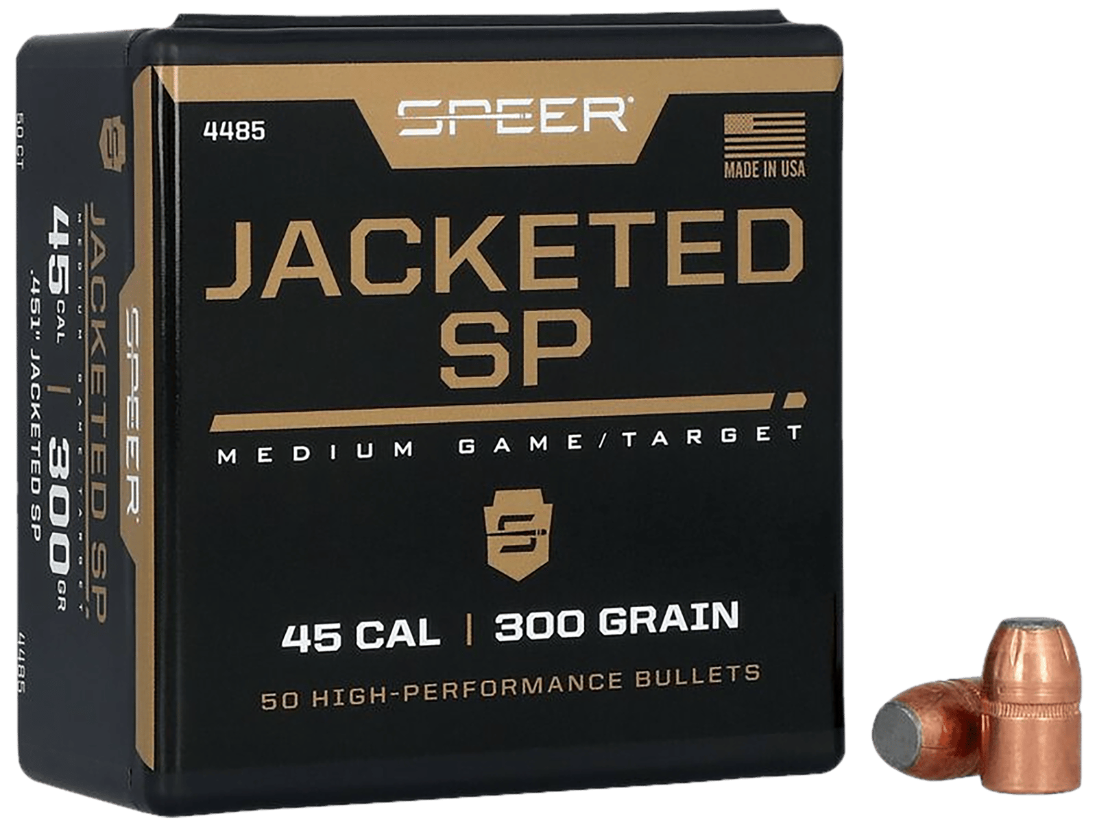 Speer 4485 Handgun Plinking  .451 300 gr Jacketed Soft Point