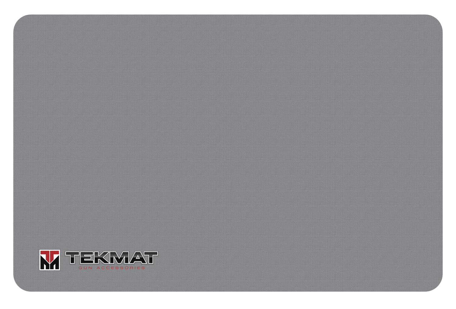 TekMat TEKR17TMLOGOGY  Cleaning Mat Gray Rubber 11"x17" TEKMAT Logo