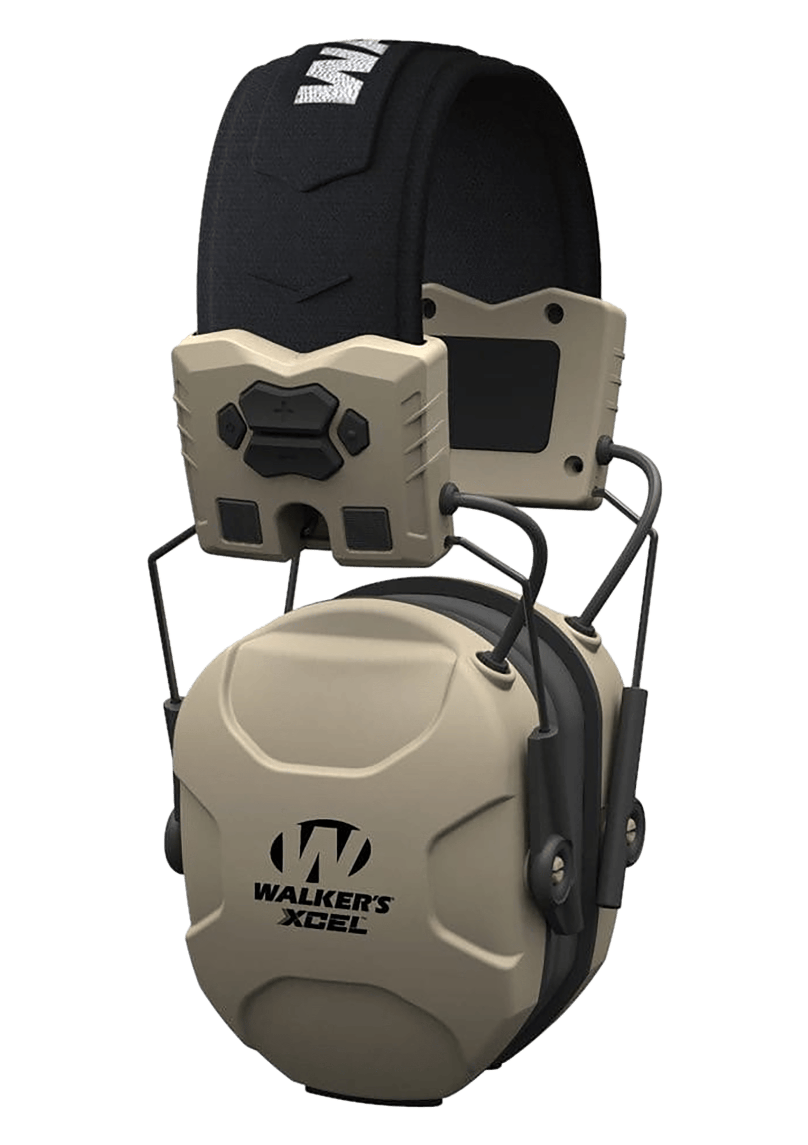 Walker's GWPXSEM XCEL 100 Advanced Digital Muff 26 dB Over the Head Gray/Black Polymer