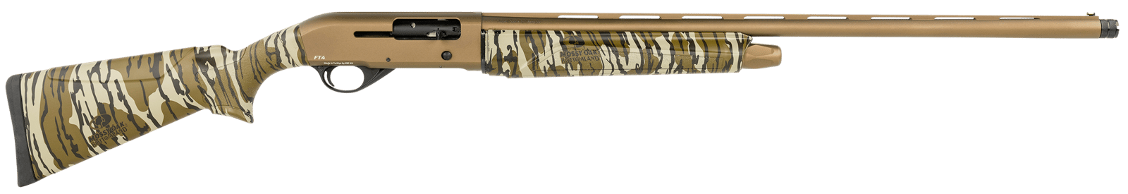 Pointer KIRFT4MBL12 Field Tek 4 12 Gauge 28" 5+1 3" Midnight Bronze Cerakote Rec/Barrel Mossy Oak Bottomland Stock Right Hand (Full Size)