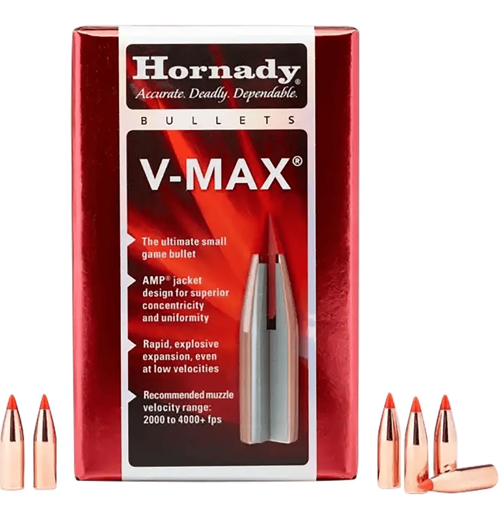 Hornady 22721 V-Max  6.8mm .277 110 gr V Max 100 Per Box/ 25 Case