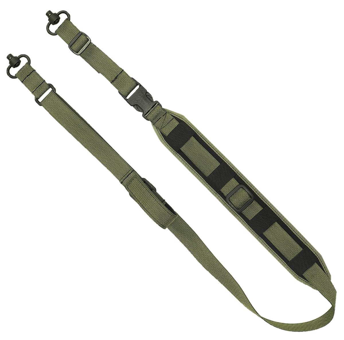 GrovTec US Inc GTSL130 QS 2-Point Sentinel OD Green Adjustable Rifle/Shotgun