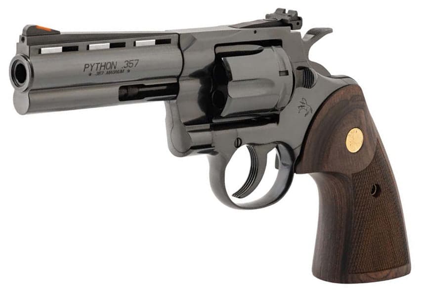 CLT PYTHON 357MAG 4.25 BLUED WOOD GRIPS